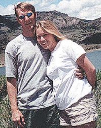 Victim Mark Wagoner with his fiancee Rebecca Roberge